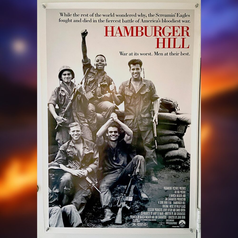 HAMBURGER HILL (1987) - ORIGINAL SINGLE SIDED MOVIE POSTER